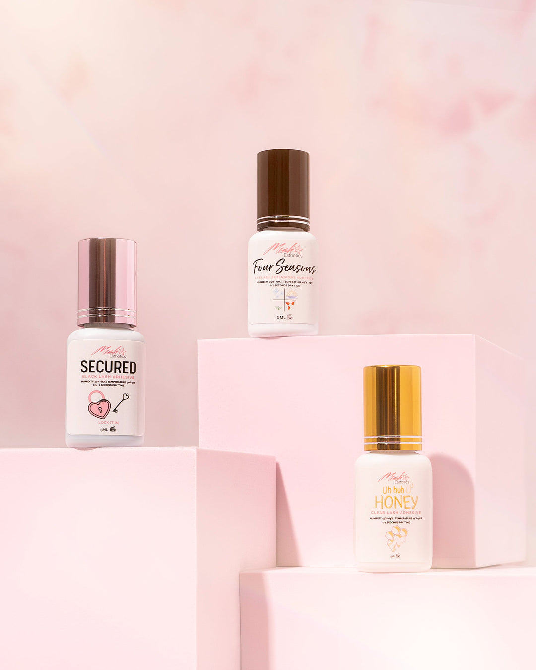 lash extension glue by mish esthetics