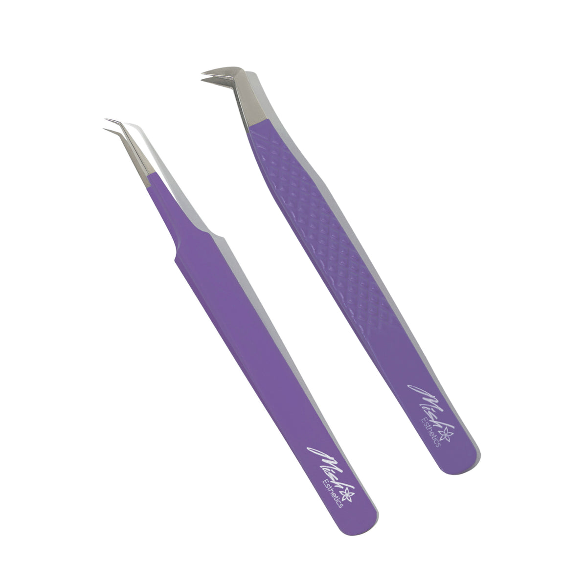 Ube Purple Duo, Flair and curved iso tweezers