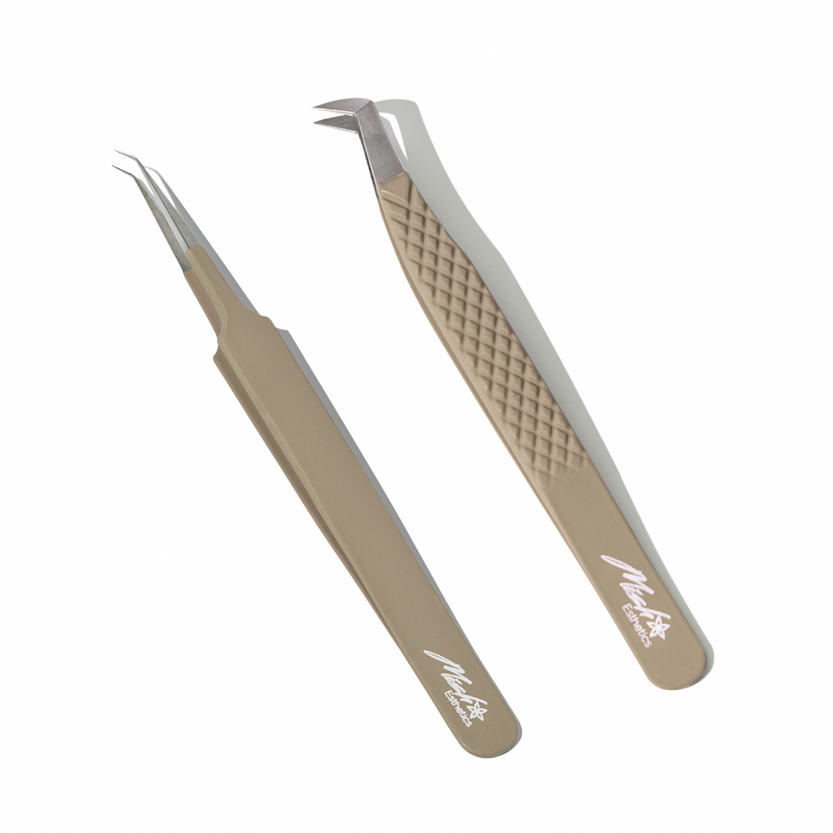 Chai Brown Duo, Flair and curved iso tweezers