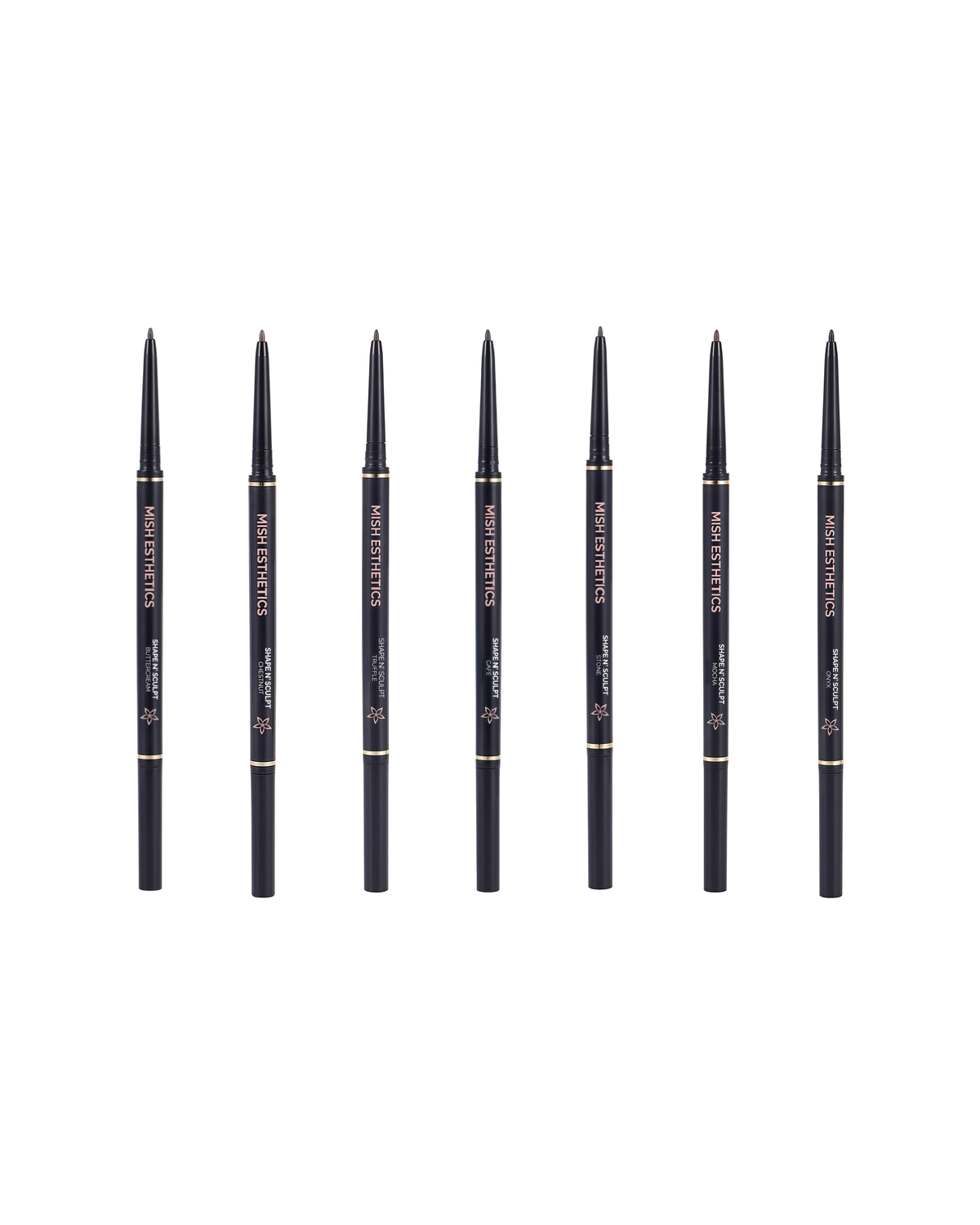 Shape N' Sculpt Slim Brow Pencils in all shades