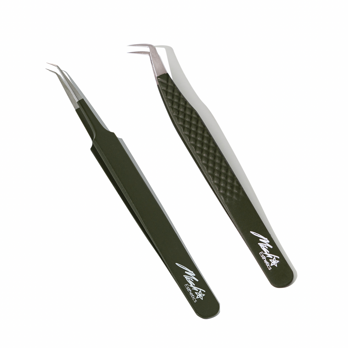 Matcha Green Duo, Brio and curved iso tweezers