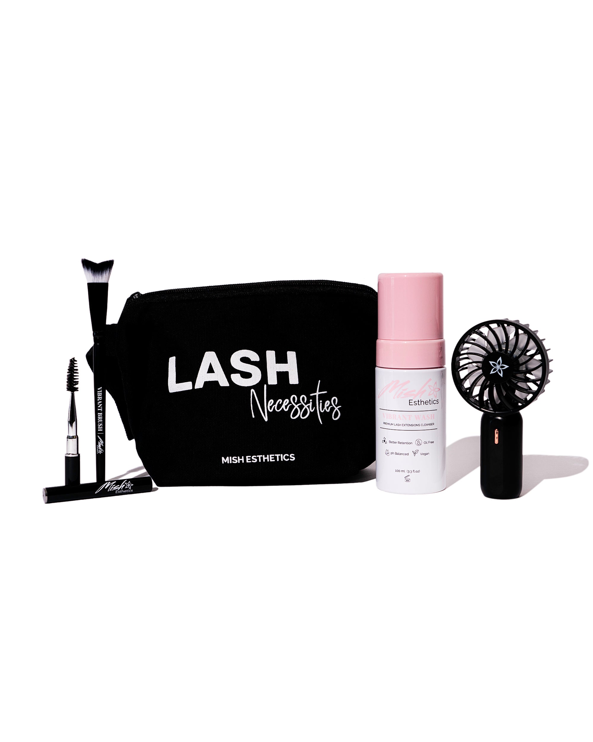 Vibrant Lash Cleansing Kit | For Hygiene and Retention – Mish
