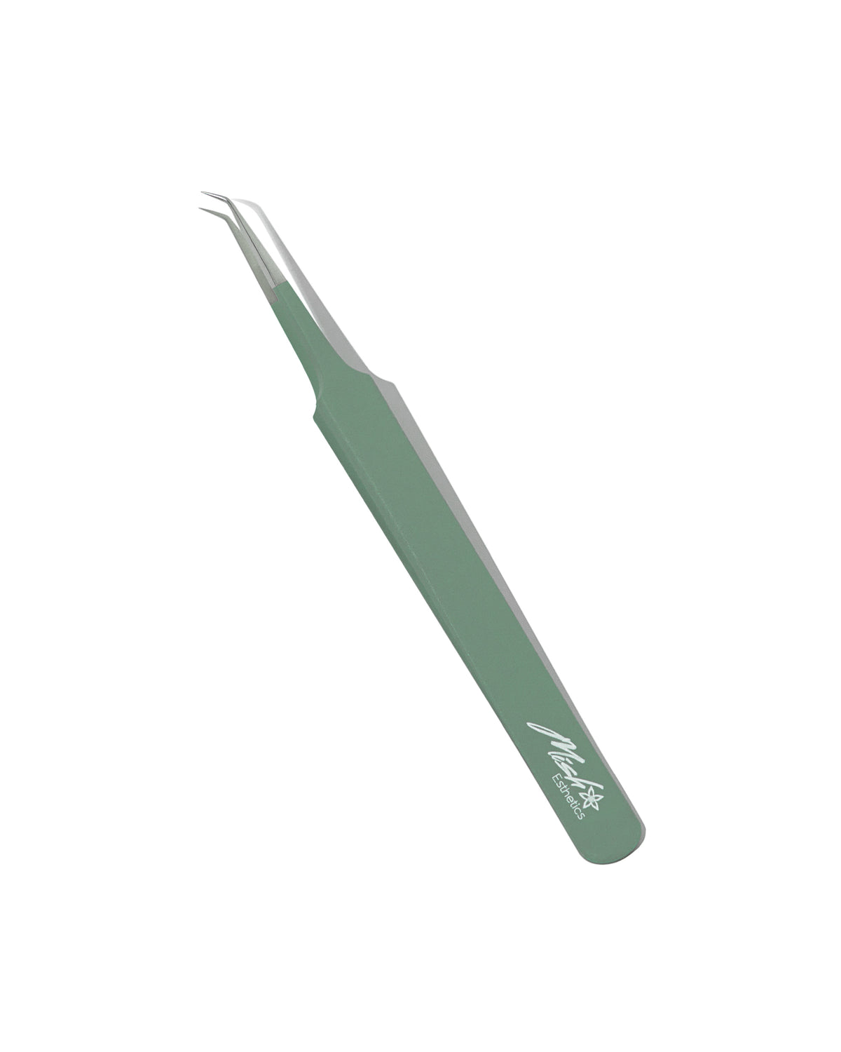 Jade Green Collection curved iso tweezer