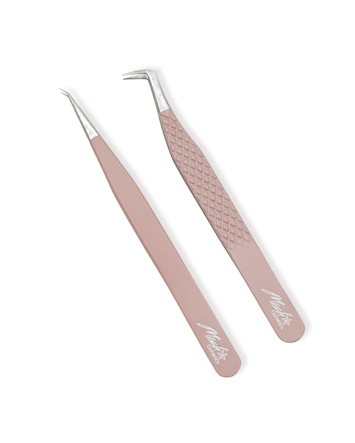 Savvy Duo in pink, Savvy and curved iso tweezers