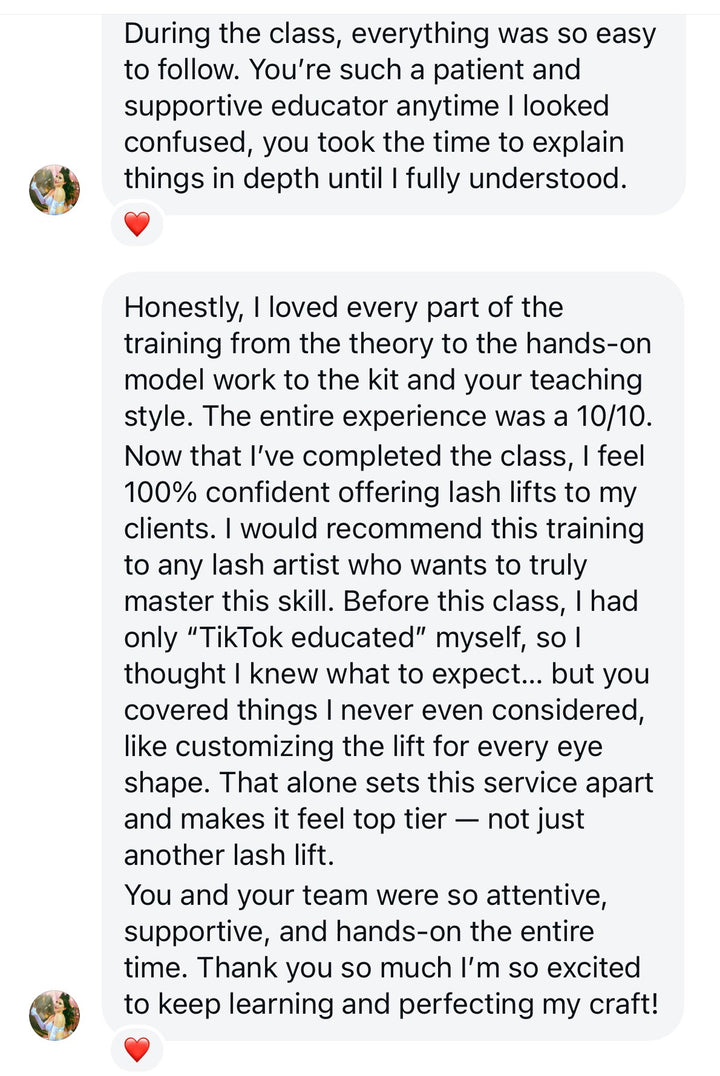 Korean Lash Lift In-Person Group Training (Orange County, CA) - Deposit Only