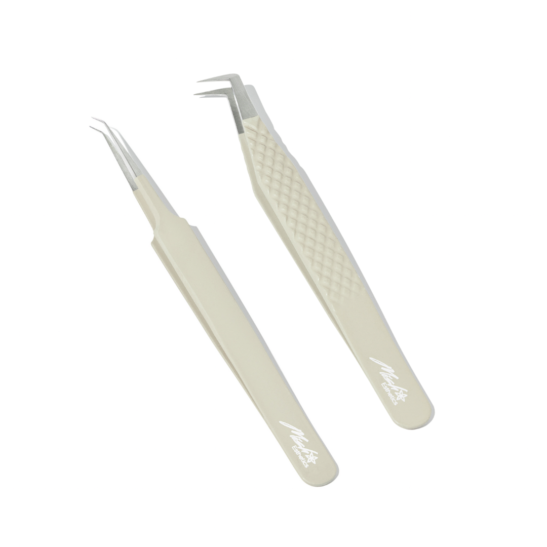 Creamer Beige Duo, m.i.l.f. and curved iso tweezers