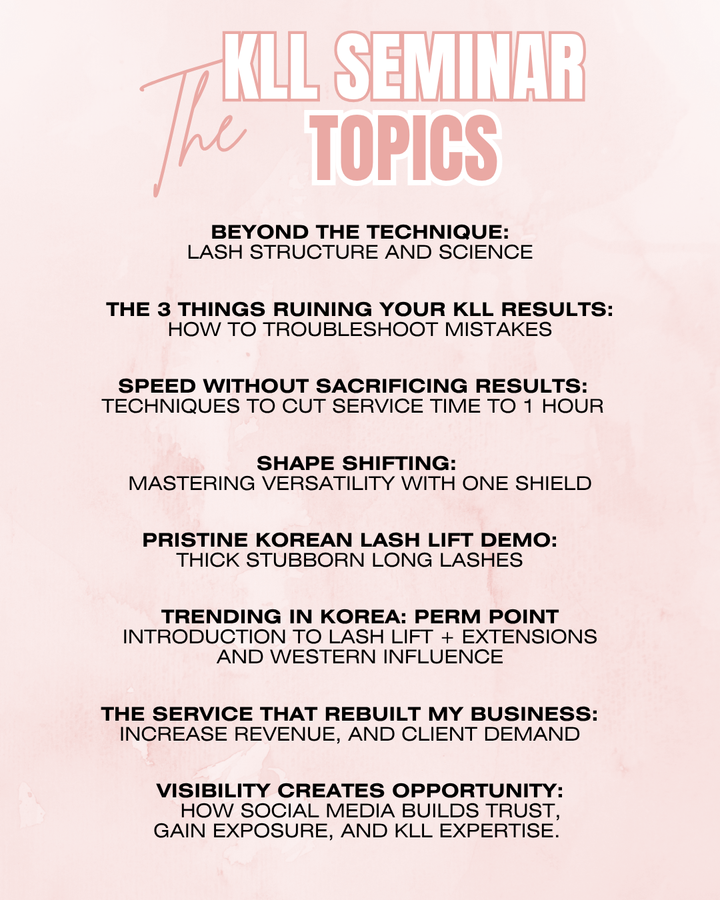 2026 Korean Lash Lift Seminar