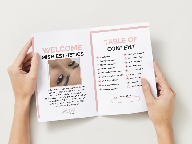 Salon Handbook Template | Beauty Salon Employee Handbook – Mish Esthetics salon-handbook-template-beauty-salon-employee-handbook-mish-esthetics