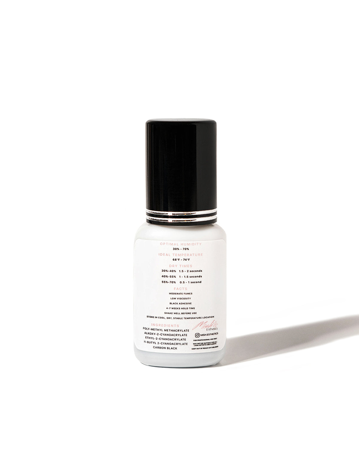 Four Seasons Adhesive bottle, back label with instructions