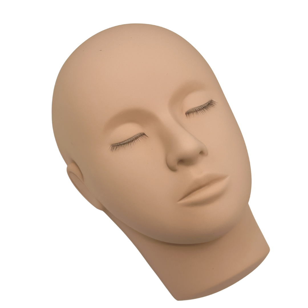 3 Layer Lash Mannequin head, front view