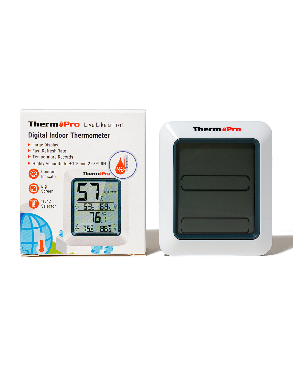 Digital hygrometer and its box