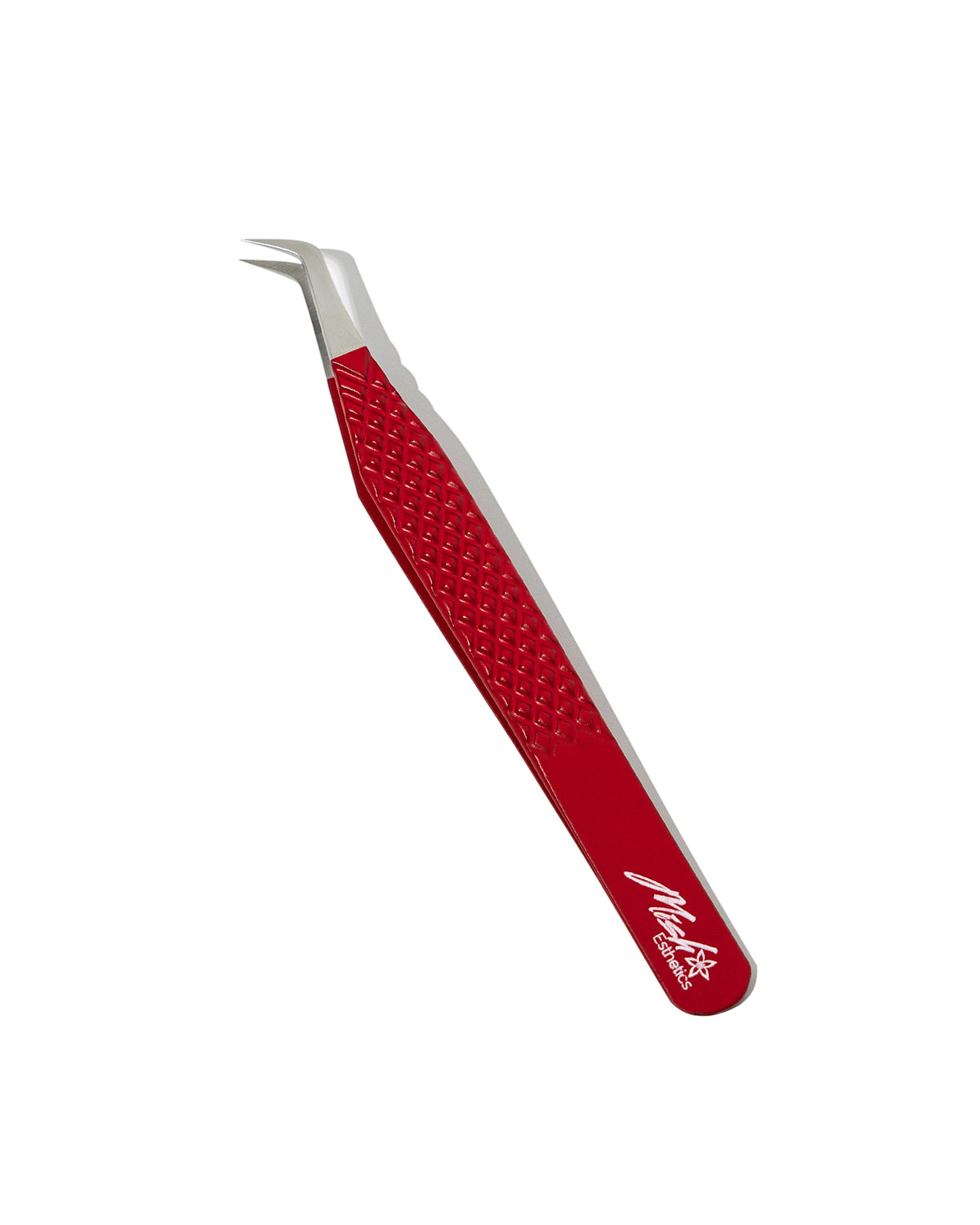 Red Flame Collection lash tweezer with a long boot