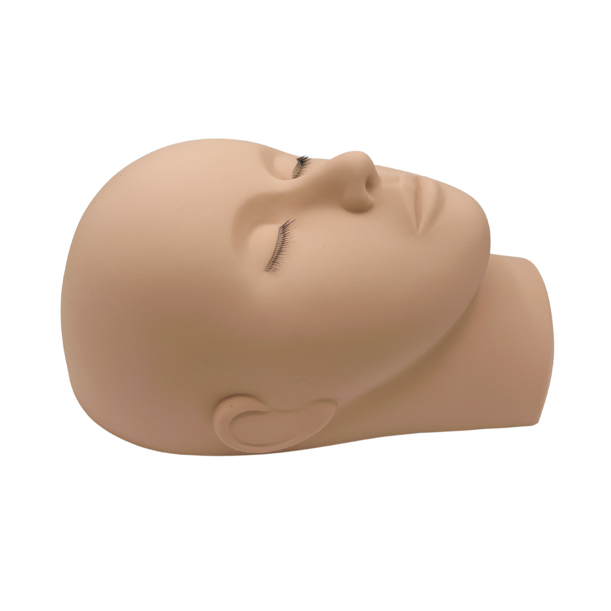 3 Layer Lash Mannequin head, side view