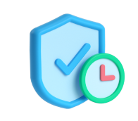 Shipping Protection badge with a checkmark and clock